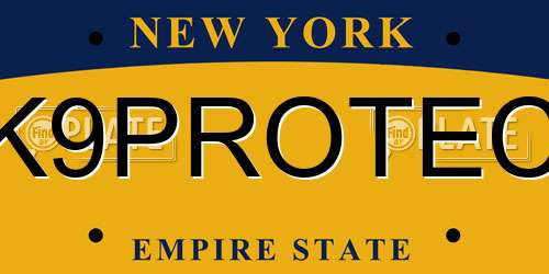 K9PROTEC New York License Plate