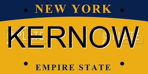 KERNOW New York License Plate