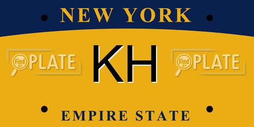 KH New York License Plate