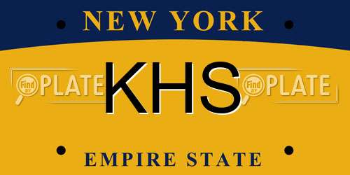 KHS New York License Plate