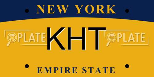 KHT New York License Plate