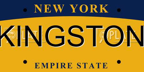 KINGSTON New York License Plate