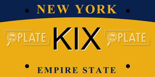 KIX New York License Plate