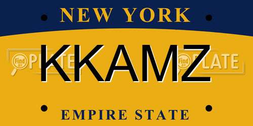 KKAMZ New York License Plate