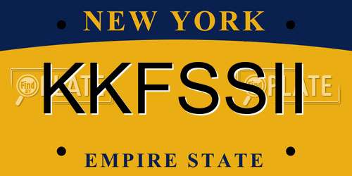 KKFSSII New York License Plate