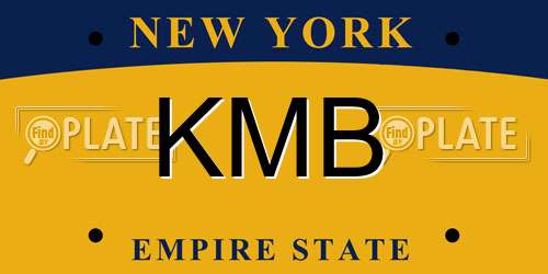 KMB New York License Plate