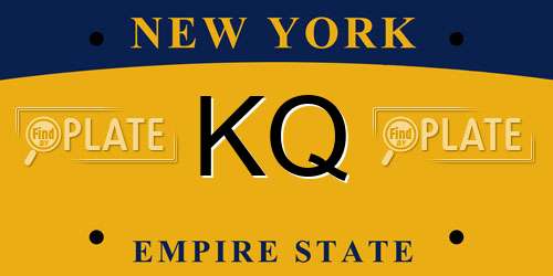 KQ New York License Plate