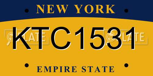 KTC1531 New York License Plate