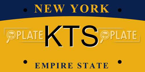 KTS New York License Plate