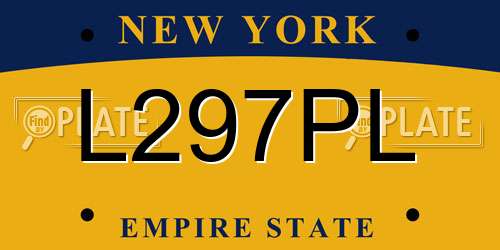 L297PL New York License Plate