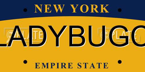 LADYBUGC New York License Plate