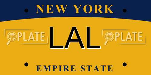 LAL New York License Plate