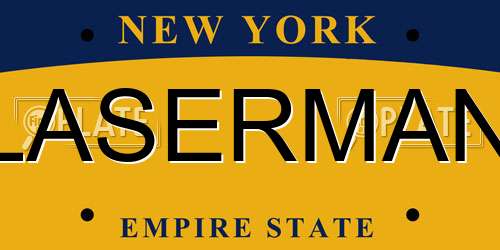 LASERMAN New York License Plate