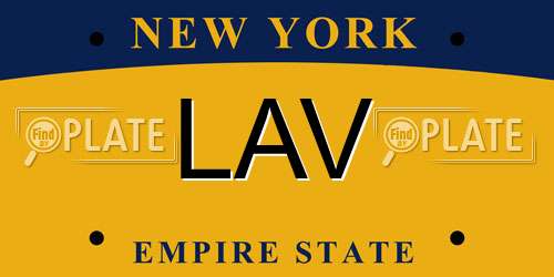 LAV New York License Plate