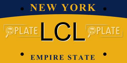 LCL New York License Plate