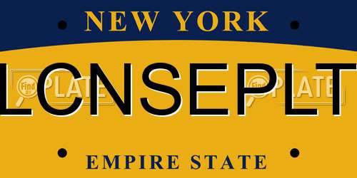 LCNSEPLT New York License Plate