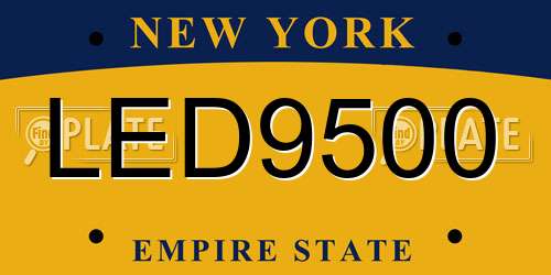 LED9500 New York License Plate