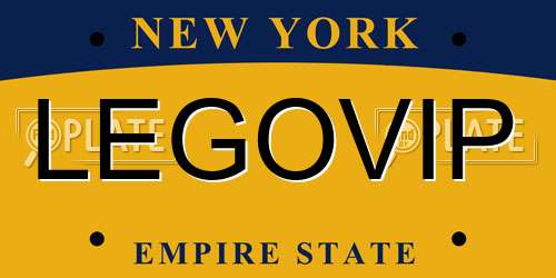 LEGOVIP New York License Plate