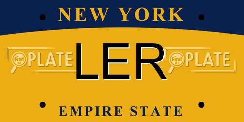 LER New York License Plate