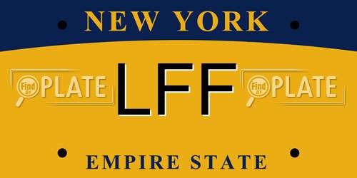 LFF New York License Plate