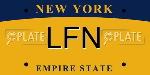 LFN New York License Plate