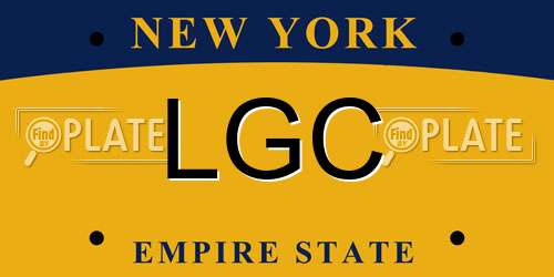 LGC New York License Plate