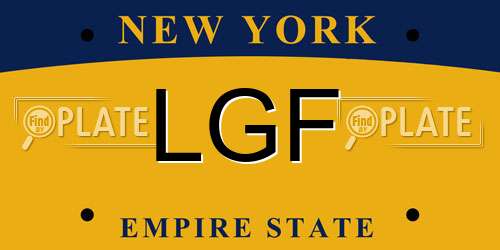 LGF New York License Plate