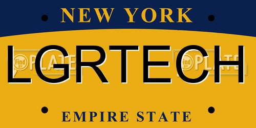 LGRTECH New York License Plate