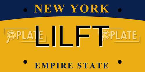 LILFT New York License Plate