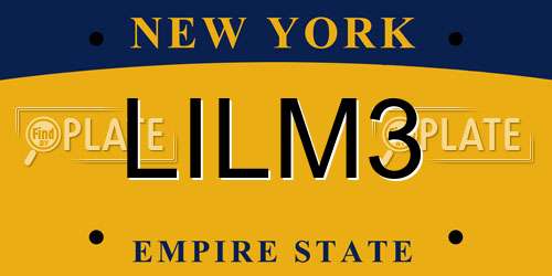 LILM3 New York License Plate