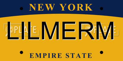 LILMERM New York License Plate