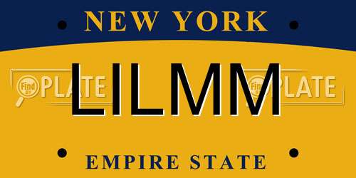 LILMM New York License Plate