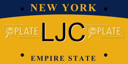 LJC New York License Plate