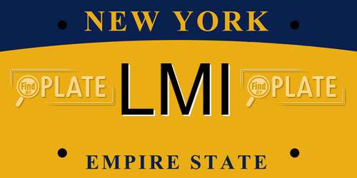 LMI New York License Plate