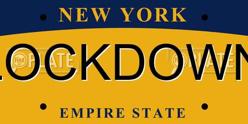LOCKDOWN New York License Plate