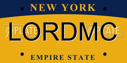 LORDMC New York License Plate