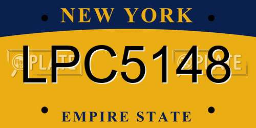 LPC5148 New York License Plate