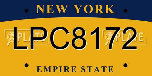 LPC8172 New York License Plate