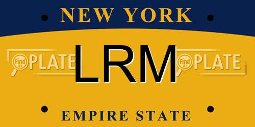 LRM New York License Plate