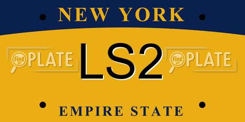 LS2 New York License Plate