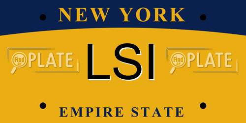 LSI New York License Plate