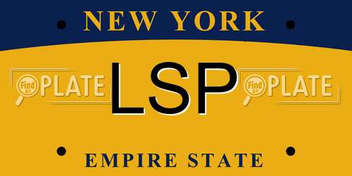LSP New York License Plate