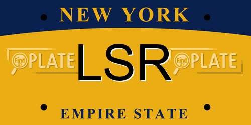 LSR New York License Plate