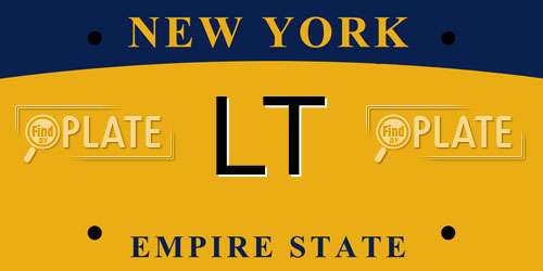 LT New York License Plate