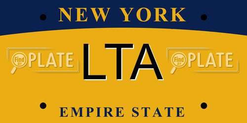 LTA New York License Plate