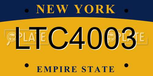 LTC4003 New York License Plate