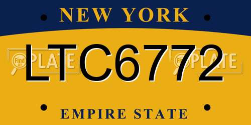 LTC6772 New York License Plate