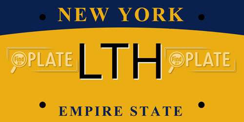 LTH New York License Plate
