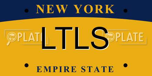 LTLS New York License Plate