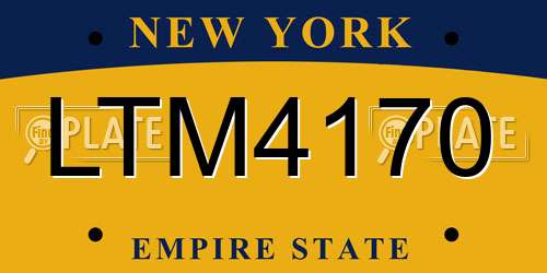 LTM4170 New York License Plate